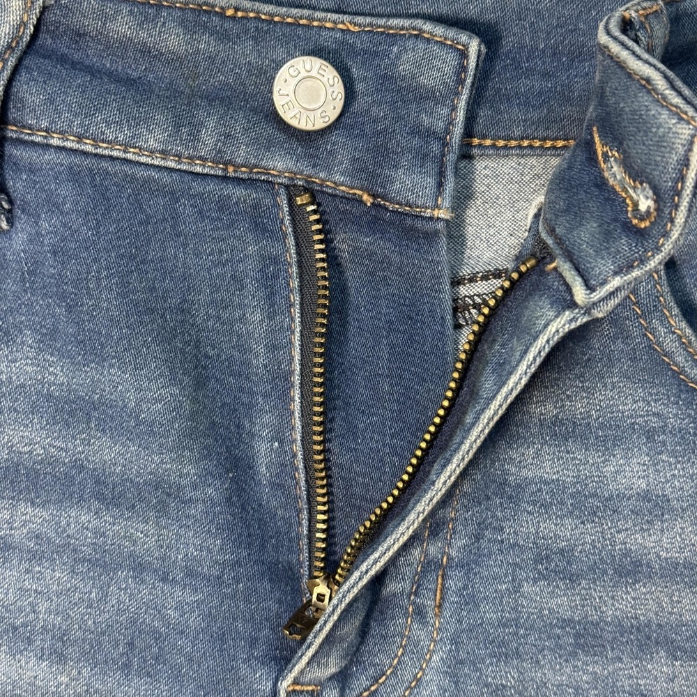 Guess Jeans Womens 27 Medium Wash Skinny High Rise Stretch Denim Pants - Picture 9 of 15